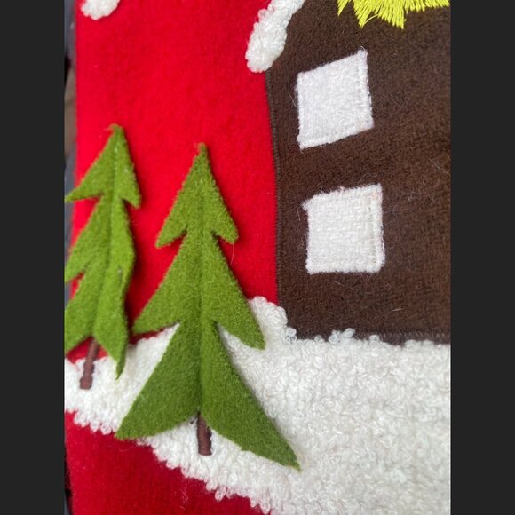 Crate and Barrel - Winter Solstice - Village - Felt Pillow Cover - Picture 4 of 7